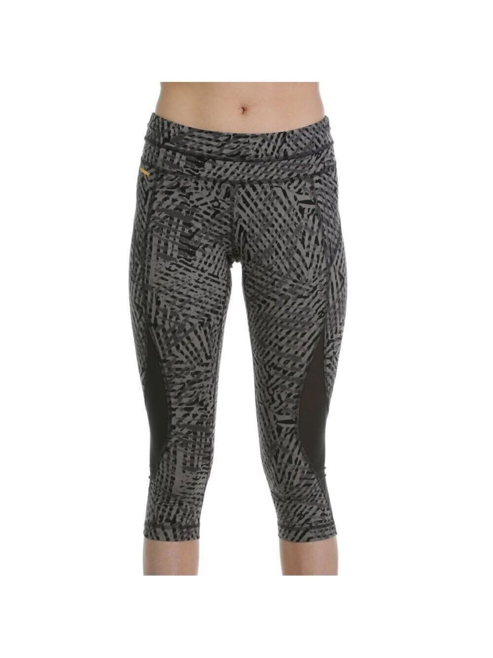 lolë Run Capris - Black Foliage - Size S